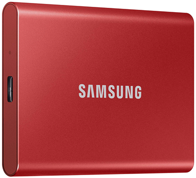 Твердотельный накопитель Samsung Portable T7 500Gb Red MU-PC500R/WW 467 - фото 564999