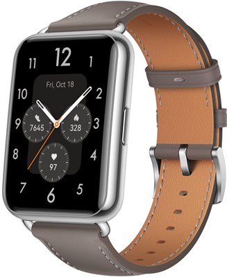 Умные часы Huawei Watch Fit 2 Yoda-B19V Nebula Grey Leather Strap 55029266 1057 - фото 565585