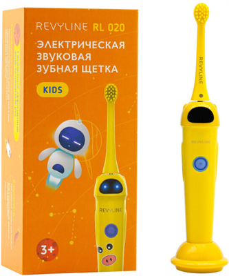 Зубная электрощетка Revyline RL 020 Kids Yellow 1116 - фото 565647