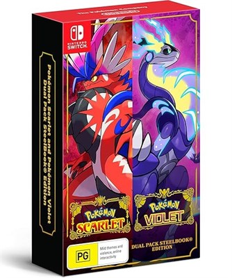 Pokemon Scarlet & Pokemon Violet Dual Pack Steelbook Edition [Nintendo Switch] 2615 - фото 567153