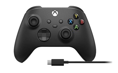 Геймпад для Xbox Microsoft черный + кабель USB-C 2886 - фото 567419