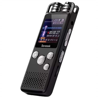 Цифровой диктофон GS-R07 8GB 8 Гб черный 3009 - фото 567544