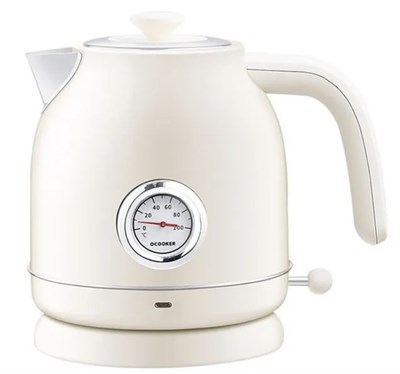 Чайник Xiaomi Qcooker Retro Electric Kettle QS-1701 1.7L с датчиком температуры White 3040 - фото 567575