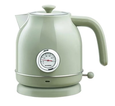 Чайник Xiaomi Qcooker Retro Electric Kettle QS-1701 1.7L с датчиком температуры Green 3042 - фото 567577