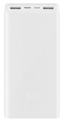 Внешний аккумулятор Xiaomi Mi Power Bank 3 20000 мА⋅ч, белый 3069 - фото 567612