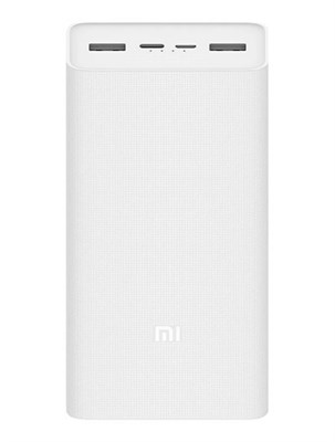 Внешний аккумулятор Xiaomi Mi Power Bank 3 30000 мА⋅ч, белый 3093 - фото 567638