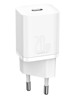 Зарядное устройство Baseus Super Si Quick Charger CCSUP-B02 1C 20W, белый 3119 - фото 567667