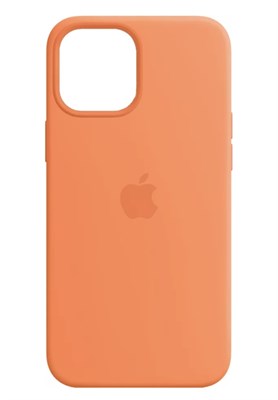 Чехол для iPhone 12 Pro Max Silicone Case (MagSafe), оранжевый 3196 - фото 567745