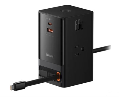 Блок питания Baseus PowerCombo 65W, черный 3376 - фото 567982