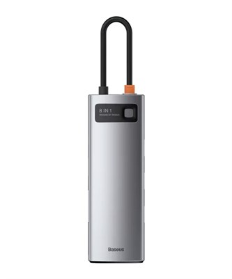 USB-концентратор Baseus StarJoy 8-in-1 Hub Adapter WKWG080113, серебристый 3401 - фото 568033