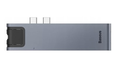 USB-концентратор Baseus Thunderbolt C+ Pro 5-in-1 CAHUB-L0G, серебристый 3408 - фото 568050