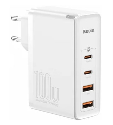 Зарядное устройство Baseus GaN2 Pro Quick Charger 100W CCGAN2P-L02, белый 3443 - фото 568121