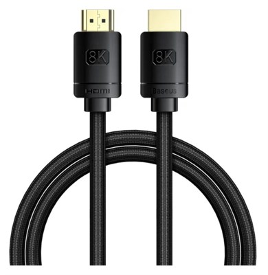 Кабель Baseus High Definition Series HDMI 8K to HDMI 8K Adapter Cable 10м, черный 3451 - фото 568140