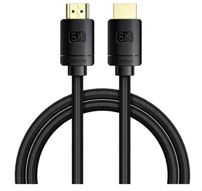 Кабель Baseus High Definition Series HDMI 8K to HDMI 8K Adapter Cable 3м, черный 3453 - фото 568145