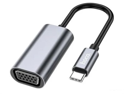 Кабель Hoco UA21 Type-C to HDMI 13см, серый 3474 - фото 568178