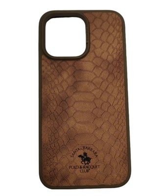 Чехол Polo & Racquet Club для iPhone 14 Pro Max, коричневый 3518 - фото 568245