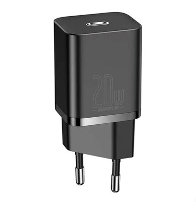 Зарядное устройство Baseus Super Silicone PD 20W CCSUP-B01, черный 3594 - фото 568368