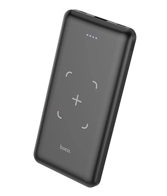 Внешний аккумулятор Hoco J50 10000 мА⋅ч с беспроводной зарядкой, чёрный 3628 - фото 568422