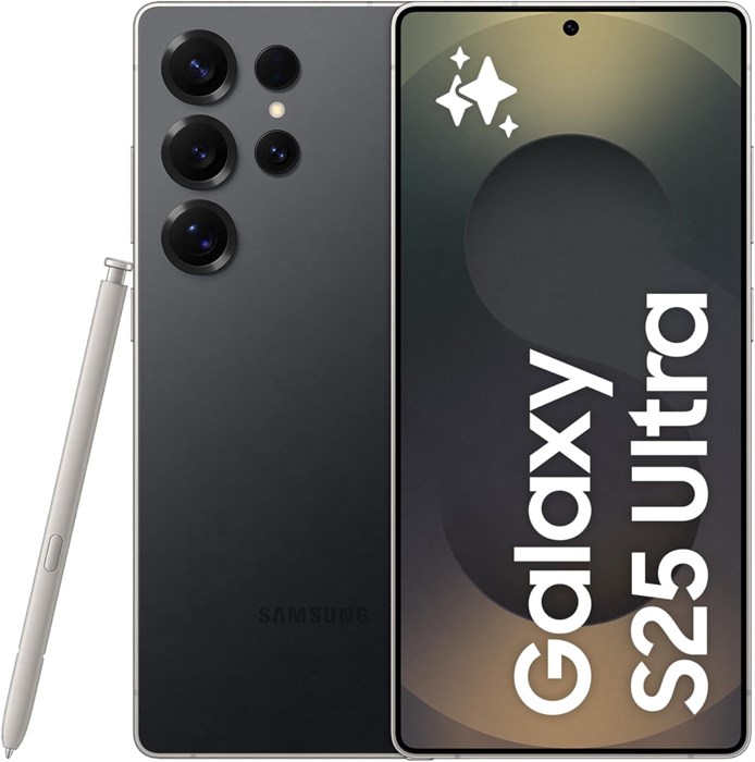 Смартфон Samsung Galaxy S25 Ultra с искусственным интеллектом, 256 ГБ памяти, 12 ГБ ОЗУ, цвет «титановый чёрный», Android-смартфон, камера 200 МП, S Pen, длительное время автономной работы (версия для ОАЭ) 1000004708