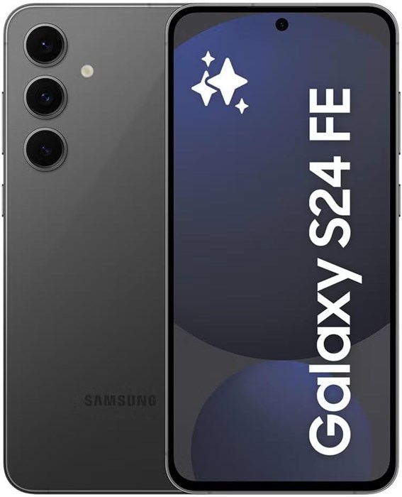 Samsung Galaxy S24 FE, телефон с искусственным интеллектом, Android-смартфон, 8 ГБ ОЗУ, 256 ГБ встроенной памяти, 50-мегапиксельная камера, длительное время автономной работы, большой экран, графитовый корпус (версия для ОАЭ) 1000004183