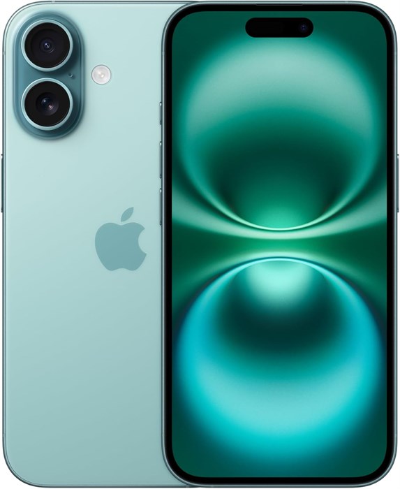 Apple iPhone 16 (128 ГБ) — бирюзовый 1000014691 - фото 569827