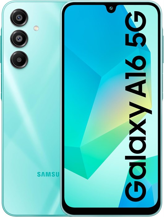 Samsung Galaxy A16 5G (светло-зелёный, 6 ГБ ОЗУ, 128 ГБ встроенной памяти) | Super AMOLED | Тройная камера 50 МП со сверхширокоугольным объективом | 6 версий ОС и 6 лет обновлений безопасности | IP54 | Оплата одним касанием | 5000 мА·ч (Индия) 1000012393 - фото 569924