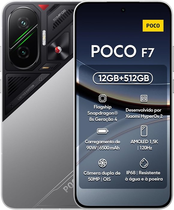 POCO F7 Silver 12 ГБ ОЗУ 512 ГБ ПЗУ 1000012325 - фото 570053