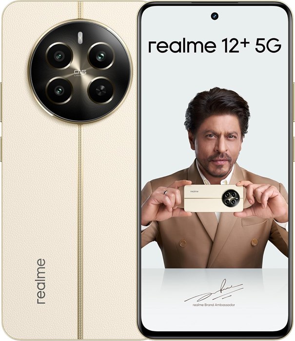 realme 12+ 5G (Navigator Beige, 12 ГБ ОЗУ, 512 ГБ ПЗУ) | Ультраплавный AMOLED-дисплей с частотой обновления 120 Гц | Аккумулятор 5000 мА·ч | Защита от пыли и воды IP54 | Гарантия 12 месяцев — международная версия 1000004227 - фото 570142