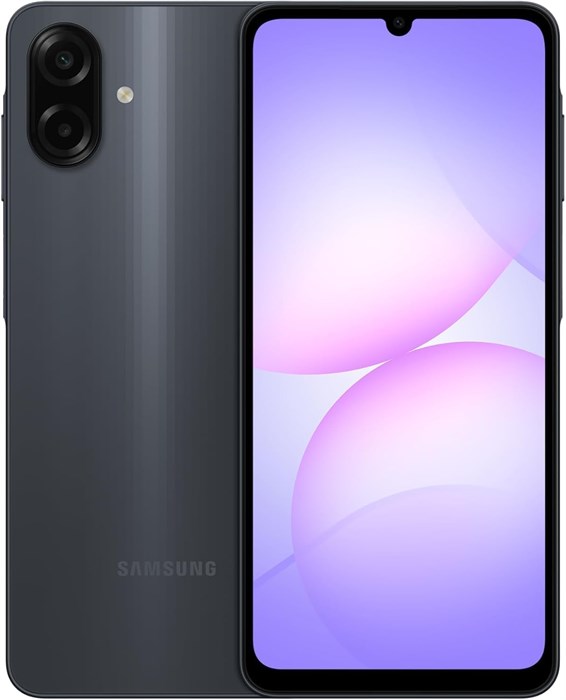Смартфон Samsung Galaxy A07 LTE (международная версия), 256 ГБ памяти, 8 ГБ ОЗУ, две SIM-карты, 6-нм процессор, большой дисплей, 6 обновлений ОС, черный 1000014715 - фото 570147