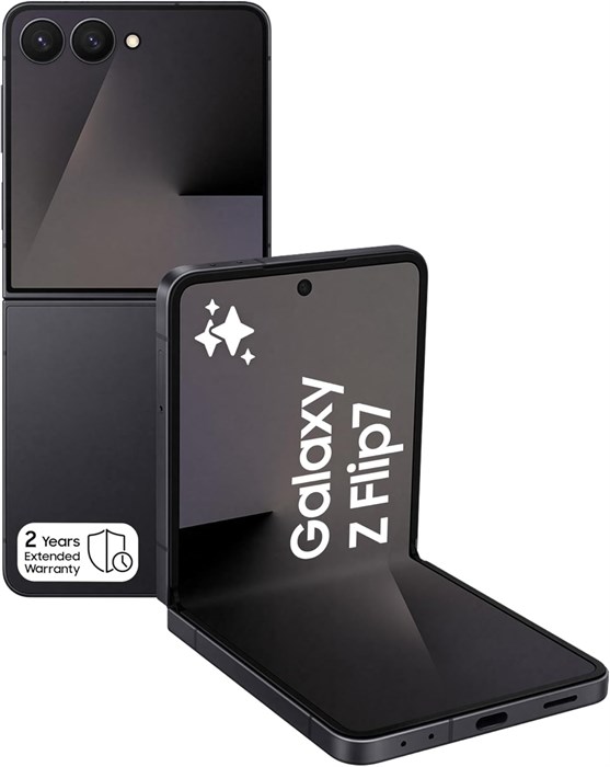 Samsung Galaxy Z Flip7, смартфон с искусственным интеллектом, Jetblack, 256 ГБ встроенной памяти, 12 ГБ оперативной памяти, 50-мегапиксельная камера для селфи, 3-нм процессор, аккумулятор 4300 мА·ч, расширенная гарантия производителя на 2 года, эксклюзивн 1000012904 - фото 570299