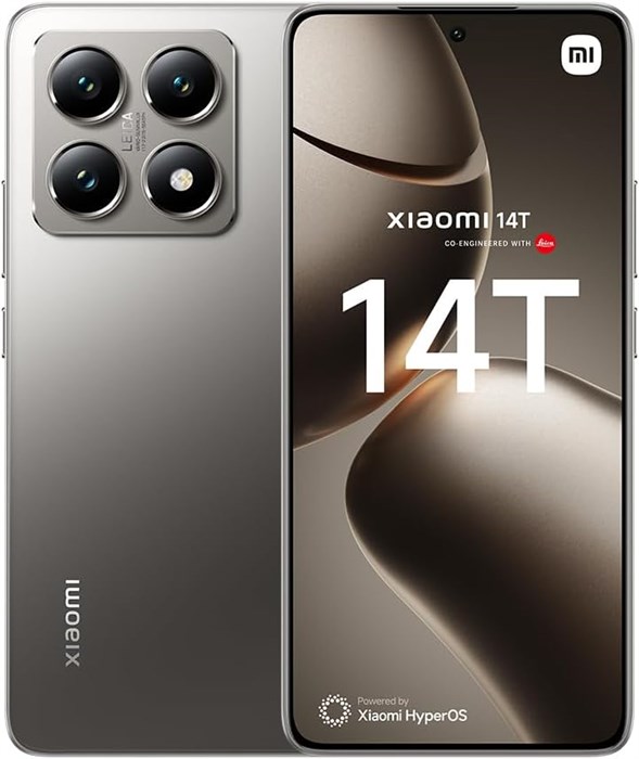 Xiaomi 14T 5G Mobile, Titan Gray (12 ГБ ОЗУ + 512 ГБ) | MediaTek 8300 ultra | 6,67-дюймовый AMOLED-дисплей с частотой обновления 144 Гц | Тройная камера Leica 50+50+12 МП, фронтальная камера 32 МП с поддержкой звука Xiaomi Sound Outdoor 1000014729 - фото 570327