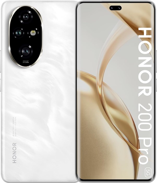 HONOR 200 Pro 5G 12 ГБ ОЗУ + 512 ГБ Dual SIM Moonlight White с бесплатными подарками — версия для ОАЭ 1000004480 - фото 570404