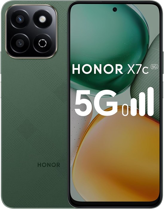 HONOR X7c 5G, 8 ГБ ОЗУ (4+4 ГБ ОЗУ Turbo), 256 ГБ памяти, цвет «лесной зеленый» с бесплатным быстрым зарядным устройством 35 Вт — версия для Ближнего Востока 1000012808 - фото 570427