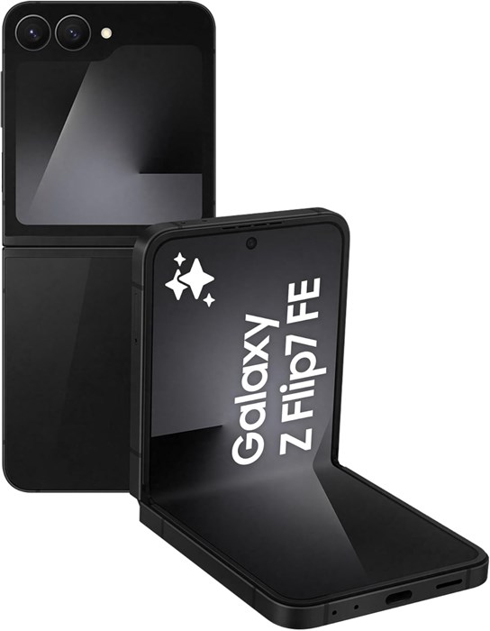 Samsung Galaxy Z Flip7 FE, смартфон с поддержкой Al, черный, 256 ГБ встроенной памяти, 8 ГБ встроенной памяти, складная конструкция, 50-мегапиксельная камера для селфи, плавный процессор, аккумулятор 4000 мА·ч, гарантия производителя 1 год (версия для ОАЭ 1000012408 - фото 570498
