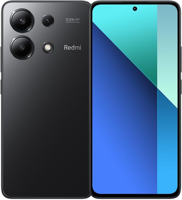 Xiaomi Redmi Note 13 (полночно-чёрный, 8 ГБ ОЗУ, 256 Гб встроенной памяти) — сверхчёткая тройная камера 108 МП | дисплей FHD+AMOLED с частотой обновления 120 Гц | захватывающий просмотр благодаря ультратонким рамкам 1000014749 - фото 570613