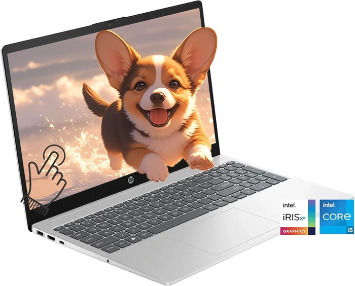 Ноутбук HP с сенсорным экраном 15,6 дюйма, 15-дюймовым HD-дисплеем для студентов, 10-ядерный процессор Intel 12-го поколения (Beat i7-1195G7), 32 ГБ ОЗУ, твердотельный накопитель PCIe на 1 ТБ, графика Iris Xe, Wi-Fi 6E, Win11, серебристый + аксессуары BWE 1000002979 - фото 570678