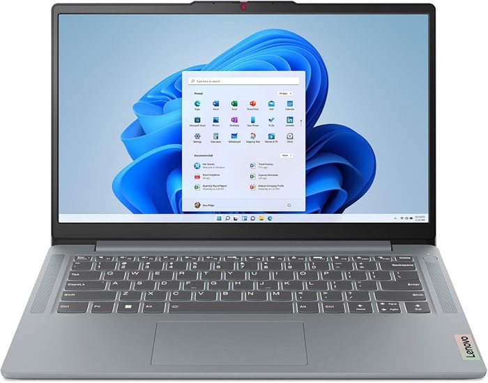 Lenovo IdeaPad Slim 3i — легкий ноутбук с 14-дюймовым дисплеем FHD IPS, 16 ГБ памяти, твердотельный накопитель на 512 ГБ, Intel® Core™ i7 13-го поколения, серый, без подсветки (гарантия сервисного центра 1 год) 1000002999 - фото 571221
