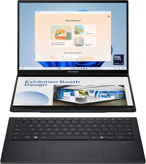 ASUS Zenbook Duo UX8406CA-PZ005W с сенсорным экраном/Intel Ultra 9-285H/32 ГБ ОЗУ/SSD 2 ТБ/14-дюймовый OLED-дисплей 3K (2880 x 1800) 120 Гц/Windows 11 Домашняя, клавиатура Eng/Arb - Basalt Gray 1000003256 - фото 571689