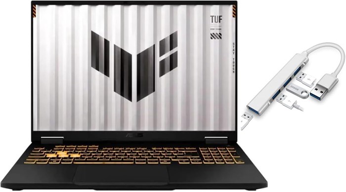 Игровой ноутбук ASUS TUF 16" FHD+ 165 Гц | Intel Core i7-14650HX | NVIDIA GeForce RTX 5060 | Подсветка | С подсветкой | 64 ГБ ОЗУ DDR5 | 1024 ГБ SSD | Цвет Jaeger Gray | Windows 11 Домашняя | Комплект с концентратором USB 3.0 1000014821 - фото 571851