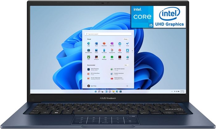 Тонкий ноутбук ASUS Vivobook 14 X1404ZA с 14-дюймовым дисплеем FHD, процессором Core i5-1334U, 12 ГБ ОЗУ, SSD-накопителем на 256 ГБ, графикой Intel Iris Xe, Windows 11 Домашняя, синий 1000010640 - фото 572096