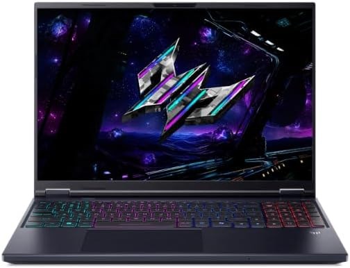 Игровой ноутбук Acer Predator Helios Neo 16 с искусственным интеллектом, процессор Intel Ultra 9-275HX (24 ядра, 13 TOPS AI), 16 ГБ оперативной памяти DDR5, твердотельный накопитель 1 ТБ, 8 ГБ памяти GDDR7, видеокарта NVIDIA GeForce RTX™ 5060, 16 дюймов, 1000014859 - фото 572498