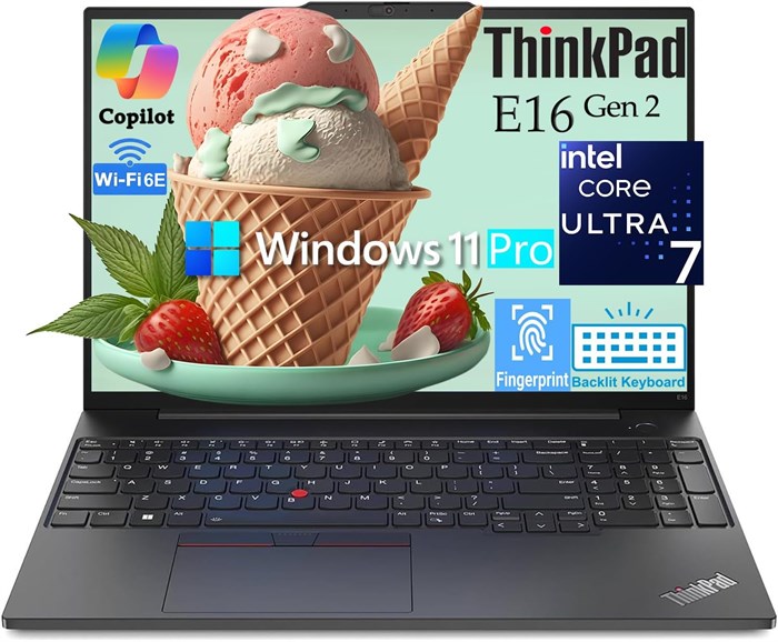 Ноутбук Lenovo ThinkPad E16 Gen 3 Business AI PC (16-дюймовый дисплей FHD+ с антибликовым покрытием, процессор Intel Core Ultra 7 255H (Beats CORE 7-155H), 64 ГБ оперативной памяти DDR5, твердотельный накопитель на 2 ТБ), сканер отпечатков пальцев, подсве 1000014918 - фото 573311