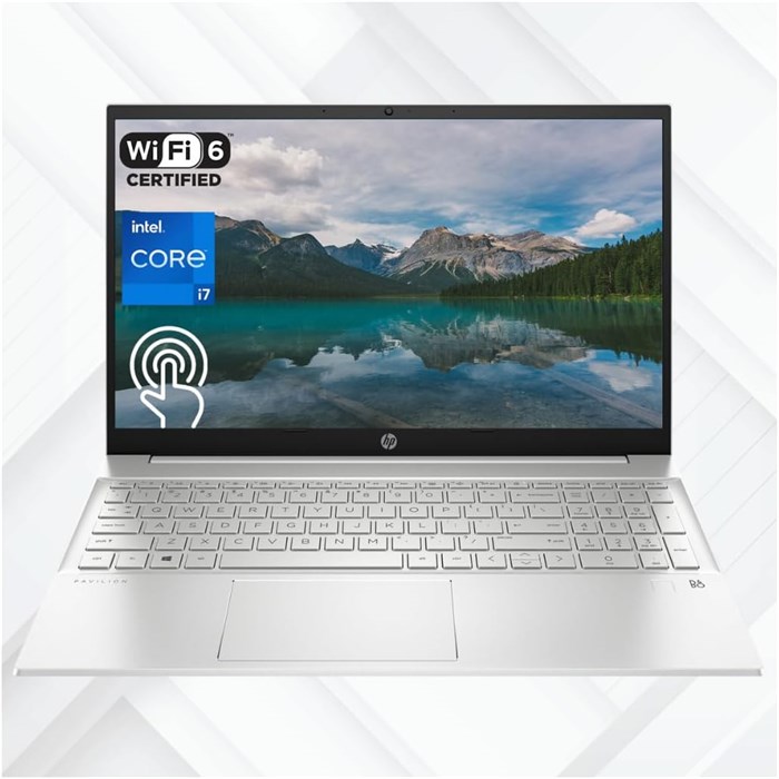 Новейший ноутбук HP Pavilion 2023 года, сенсорный экран FHD 15,6 дюйма, процессор Intel Core i7-1355U 13-го поколения, 16 ГБ ОЗУ, твердотельный накопитель PCIe на 1 ТБ, веб-камера, сканер отпечатков пальцев, клавиатура с подсветкой, Wi-Fi 6, Windows 11 До 1000003391 - фото 573367
