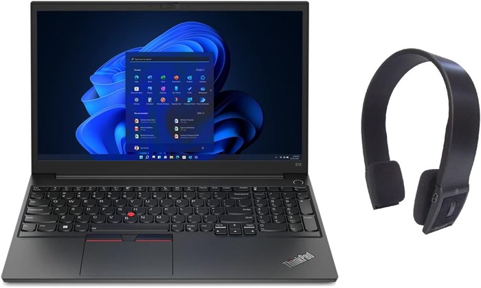 Новейший бизнес-ноутбук Lenovo ThinkPad E15 Gen 4 (2022) с 15,6-дюймовым дисплеем FHD с яркостью 300 нит, процессором Core i5-1235u 12-го поколения, 16 ГБ ОЗУ, 512 ГБ видеокартой Intel Iris Xe, сканером отпечатков пальцев, WIN11 Pro, черный, с бесплатной 1000003534 - фото 573816