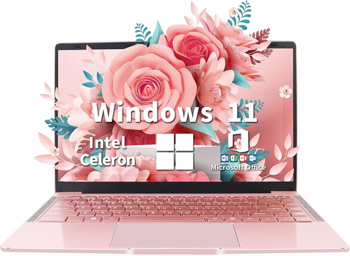 Ноутбук UDKED 14 дюймов, 6 ГБ ОЗУ, SSD, ультрабук на базе Windows 11, разрешение 1920 x 1080 пикселей, процессор Intel Celeron J4105 (до 2,5 ГГц), двойной Wi-Fi, 2 порта USB 3.0 (розовое золото, SSD на 128 ГБ) 1000014992 - фото 574274