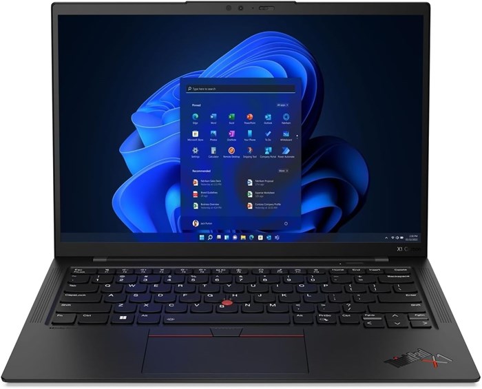Ноутбук Lenovo ThinkPad X1 Carbon Gen 11, 14-дюймовый сенсорный дисплей WUXGA IPS, процессор Intel Core i7-1365U vPro, 32 ГБ ОЗУ, твердотельный накопитель 1 ТБ, Intel Iris Xe, клавиатура с подсветкой ENG, Win11Pro, цвет Deep Black | 21HM002GUS 1000003417 - фото 574309