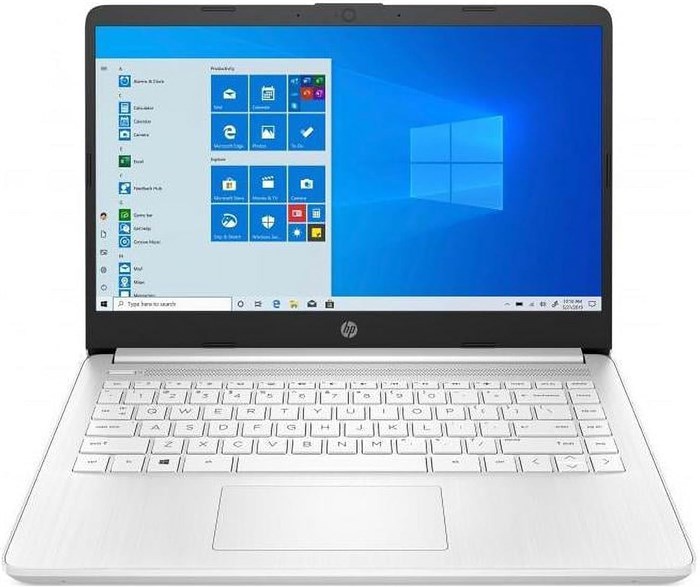 Ноутбук HP 14s с 14-дюймовым сенсорным HD-дисплеем, процессором Intel Pentium Silver N5030, графикой Intel UHD, клавиатурой с подсветкой, оперативной памятью DDR 4 8 ГБ, твердотельным накопителем NVMe 512 ГБ, Windows 11, цвет "Белый снег" 1000002960 - фото 574443
