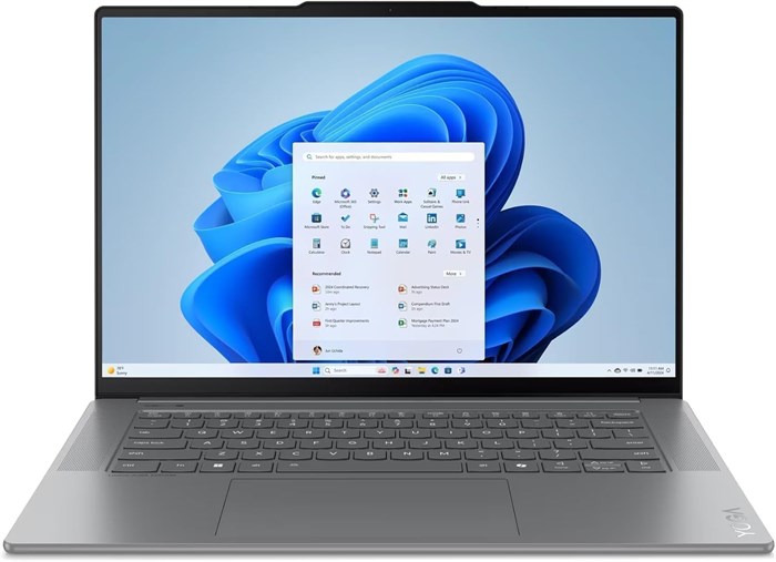 Ноутбук Lenovo Yoga Slim 7 15ILL9 / 15,3-дюймовый экран 2880 x 1800, сенсорный экран, 120 Гц / 8 ядер, Intel Ultra 7 256 В, графика Intel Arc 140 В / 16 ГБ LPDDR5 SSD 1 ТБ / клавиатура с подсветкой, Thunderbolt 4 / Win11 Pro / Luna Grey / USB 32 ГБ 1000015048 - фото 575050