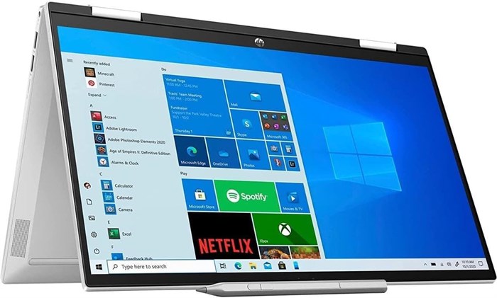 Ноутбук-трансформер HP Pavilion x360 с 15,6-дюймовым сенсорным экраном FHD, процессором Intel Core i5-1235U, графикой Intel Iris Xe, оперативной памятью DDR 4 16 ГБ, твердотельным накопителем NVMe 512 ГБ, сканером отпечатков пальцев, подсветкой, Windows 1 1000010668 - фото 575636