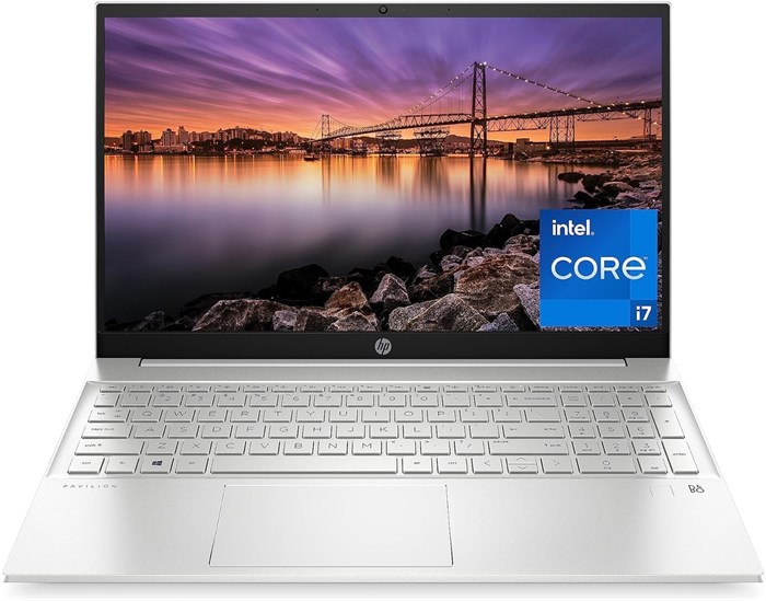 Ноутбук HP Pavilion 15, процессор Intel Core i7-1255U 12-го поколения, 16 ГБ ОЗУ, SSD-накопитель на 512 ГБ, 15,6-дюймовый дисплей Full HD, Windows 11 Pro, сканер отпечатков пальцев, Wi-Fi и Bluetooth, HD-веб-камера (15-eg2025nr 2022) 1000003402 - фото 576138